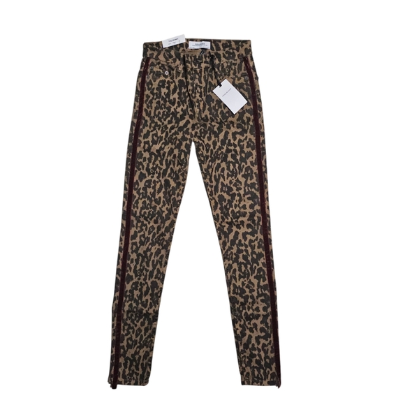 ZARA Premium Womens Leopard Print Velvet Trim 2 - Picture 3 of 8